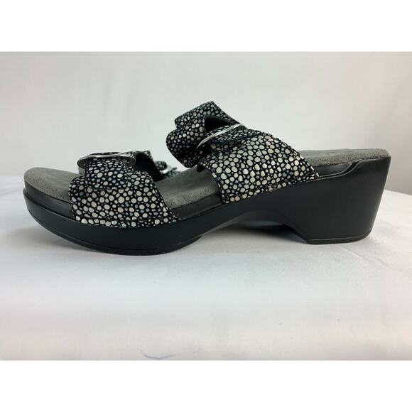Dansko Womens Sophie Sandal Black Dots Size 40 US 9.5-10 - Picture 6 of 9
